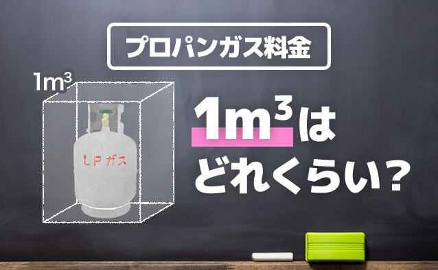 プロパンガス料金1m³はどれくらい？