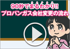 90秒でまるわかり！！プロパンガス会社変更の流れ